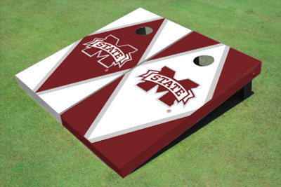 Mississippi State University "M" Alternating Diamond Cornhole Boards Mississippi State University "M" Alternating Diamond Cornhole Boards