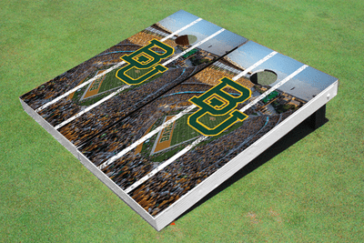 Baylor University BU Stadium Long Strip Custom Cornhole Board