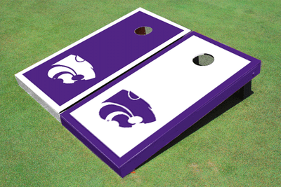 Kansas State University Wildcats Alternating Border Cornhole Boards