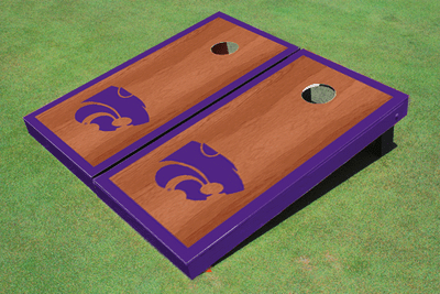 Kansas State University Wildcats Purple Rosewood Matching Border Borders Cornhole Boards Kansas State University Wildcats Purple Rosewood Matching Border Borders Cornhole Boards