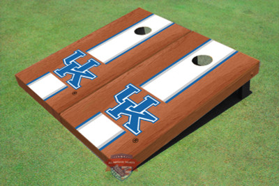 University Of Kentucky White Rosewood Matching Long Strip Cornhole Boards University Of Kentucky White Rosewood Matching Long Strip Cornhole Boards