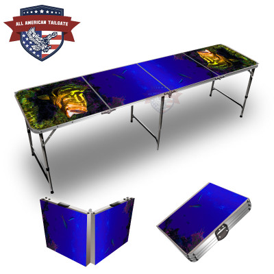 Fish And Reef #1 Themed 8ft Tailgate Table Fish And Reef #1 Themed 8ft Tailgate Table