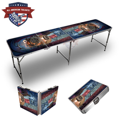 Naval Helmet Themed 8ft Tailgate Table
