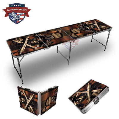 Pirate Skull Cannon Themed 8ft Tailgate Table