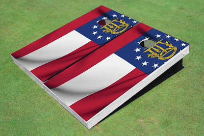 Georgia State Flag Custom Cornhole Board Georgia State Flag Custom Cornhole Board