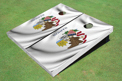 Illinois State Flag Custom Cornhole Board Illinois State Flag Custom Cornhole Board