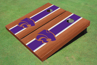 Kansas State University Wildcats Purple Rosewood Matching Long Stripe Cornhole Boards