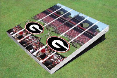 University Of Georgia "G" Stadium Long Strip Themed Cornhole Boards