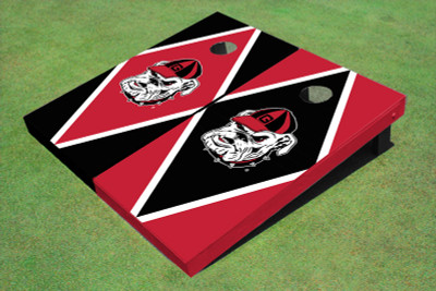 University Of Georgia "Hairy Dawg" Alternating Diamond Cornhole Boards