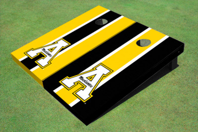 Appalachian State University "A" Alternating Long Stripe Cornhole Boards