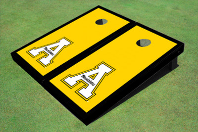 Appalachian State University "A" Black Matching Border Cornhole Boards Appalachian State University "A" Black Matching Border Cornhole Boards