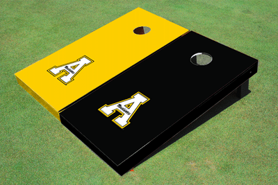 Appalachian State University "A" Alternating Solid Cornhole Boards
