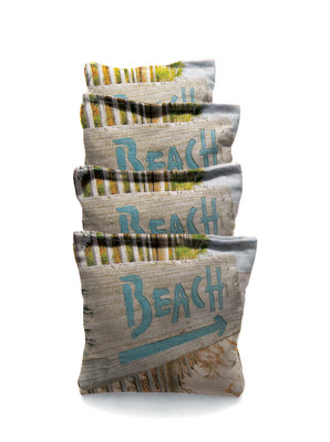 4 Beach Sign #1 Themed Cornhole Bags 4 Beach Sign #1 Themed Cornhole Bags