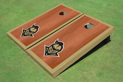 University Of Central Florida "Knightro" Rosewood Gold Matching Borders Custom Cornhole Board