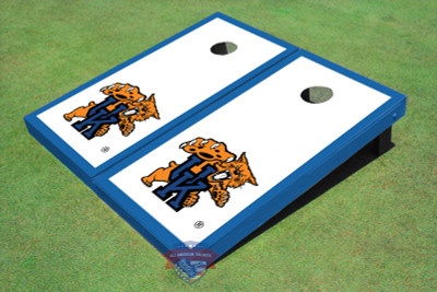 University Of Kentucky Wildcat White Matching Border Cornhole Boards University Of Kentucky Wildcat White Matching Border Cornhole Boards