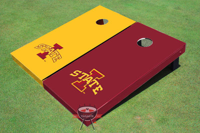 Iowa State University "I" Alternating Solid Cornhole Boards Iowa State University "I" Alternating Solid Cornhole Boards