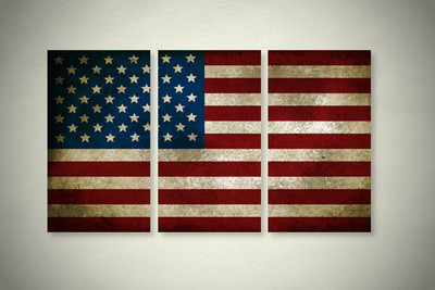 Rustic American Flag Elegant Wall Art Rustic American Flag Elegant Wall Art