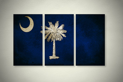 Rustic South Carolina State Flag Elegant Wall Art Rustic South Carolina State Flag Elegant Wall Art