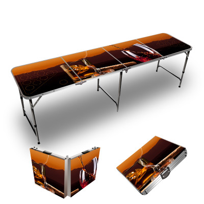Custom Congac And Wine Mountain Sunset Themed 8ft Tailgate Table Custom Congac And Wine Mountain Sunset Themed 8ft Tailgate Table