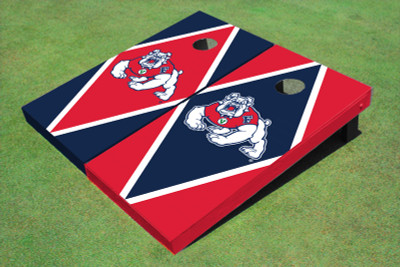 Fresno State Bulldog Alternating Diamond Cornhole Boards