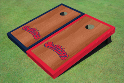 Fresno State Bulldog 'Word Mark' Rosewood Alternating Border Cornhole Boards Fresno State Bulldog 'Word Mark' Rosewood Alternating Border Cornhole Boards
