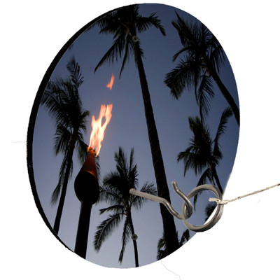 Beach Tree Tiki Torch Hook and Ring Toss Lawn Game Beach Tree Tiki Torch Hook and Ring Toss Lawn Game
