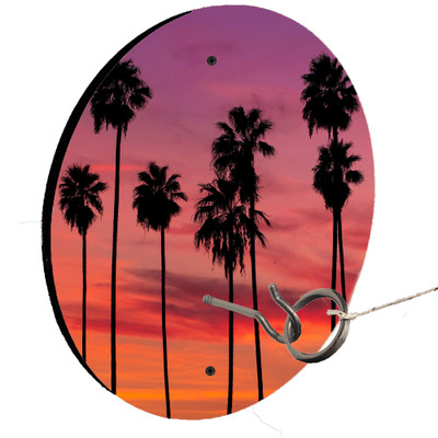Beach Palm Tree 3 Hook and Ring Toss Lawn Game Beach Palm Tree 3 Hook and Ring Toss Lawn Game
