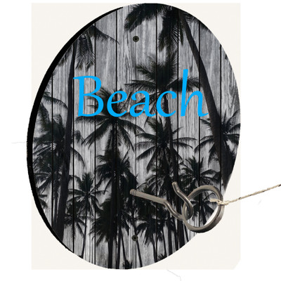 Beach Palm Tree 1 Hook and Ring Toss Lawn Game Beach Palm Tree 1 Hook and Ring Toss Lawn Game