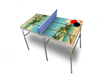 Beach Carpe Diem Portable Table Tennis Ping Pong Folding Table w/Accessories Beach Carpe Diem Portable Table Tennis Ping Pong Folding Table w/Accessories