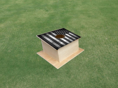 American Flag Black and White Cornhole Pro Air Mail Box American Flag Black and White Cornhole Pro Air Mail Box