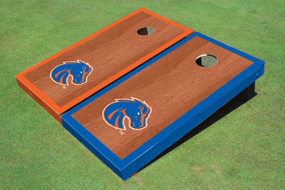 Boise State University Rosewood Alternating Border Cornhole Boards Boise State University Rosewood Alternating Border Cornhole Boards