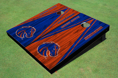 Boise State University Wood Look Alternating Triangle Cornhole Boards Boise State University Wood Look Alternating Triangle Cornhole Boards