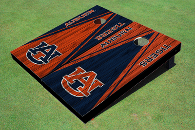 Auburn University Alternating Wood Look Triangle Cornhole Boards
