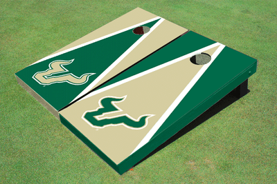 University Of South Florida Alternating Triangle Cornhole Boards