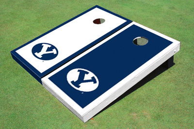 Brigham Young University BYU Alternating Border Cornhole Boards Brigham Young University BYU Alternating Border Cornhole Boards