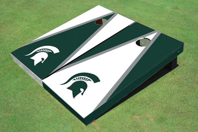 Michigan State University Alternating Triangle Cornhole Boards