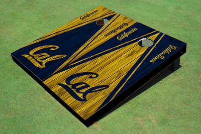 University of California Berkeley Alternating Wood Look Triangle Cornhole Boards University of California Berkeley Alternating Wood Look Triangle Cornhole Boards