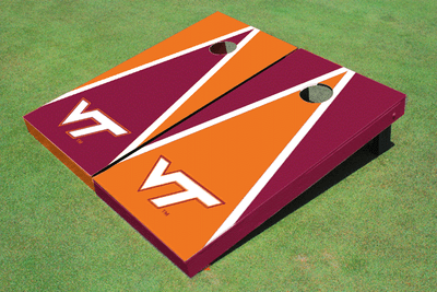 Virginia Tech Alternating Triangle Cornhole Boards Virginia Tech Alternating Triangle Cornhole Boards