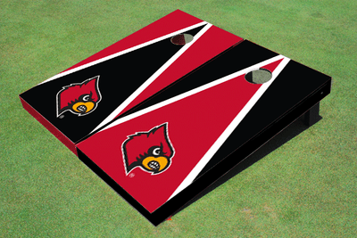 University of Louisville Alternating Triangle Cornhole Boards