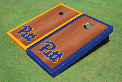 University of Pittsburgh Rosewood Alternating Border Cornhole Boards
