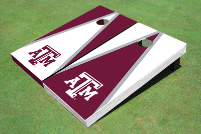 Texas A&M Alternating Triangle Cornhole Boards