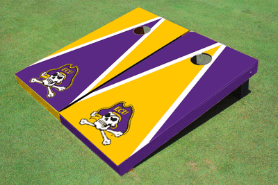 Eastern Carolina University Alternating Triangle Cornhole Boards
