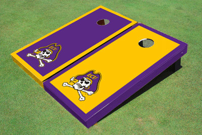 Eastern Carolina University Alternating Border Cornhole Boards
