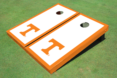 University Of Tennessee White Matching Border Cornhole Boards