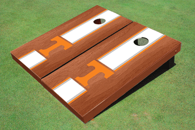 University Of Tennessee White Rosewood Matching Long Strip Cornhole Boards