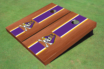 East Carolina University Purple Rosewood Matching Long Strip Cornhole Boards