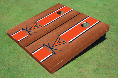 University of Virginia Orange Rosewood Matching Long Stripe Cornhole Boards