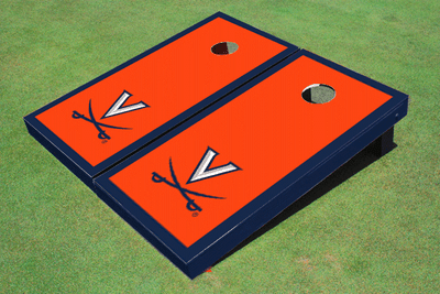 University of Virginia Orange Matching Border Cornhole Boards