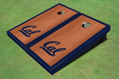 University of California Berkeley Navy Rosewood Matching Borders Cornhole Boards