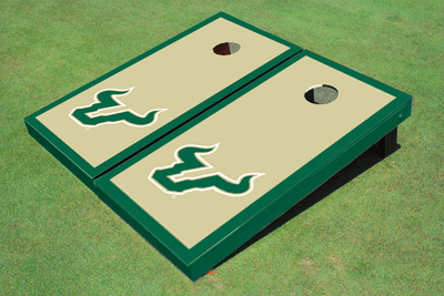 University Of South Florida Gold Matching Border Cornhole Boards University Of South Florida Gold Matching Border Cornhole Boards
